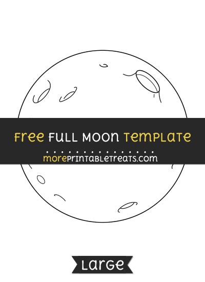 Printable Full Moon Template